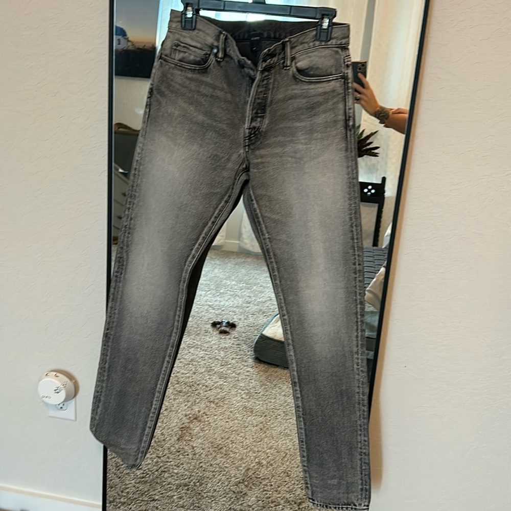 John Elliot high waisted grey washed jeans. Size 29 NWOT